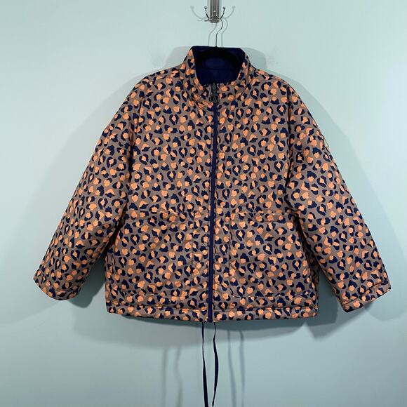 Barbour Women Navy Reversible Apia Full Zip Quilted Jacket Size 14 - Picture 10 of 11